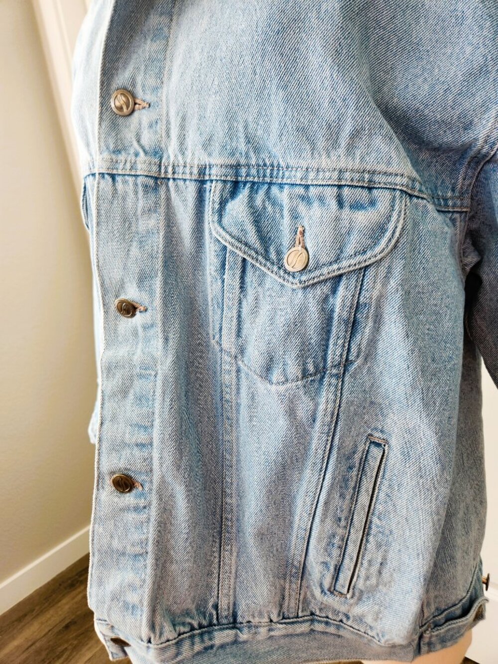 Vintage Pepsi Jean Jacket Size XL Light-wash Denim - Picture 7 of 10